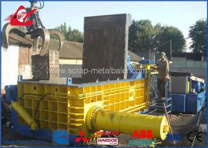 Quality Scrap Car Body Metal Scrap Baling Machine , 74kW Motor Steel Baler Machines wholesale