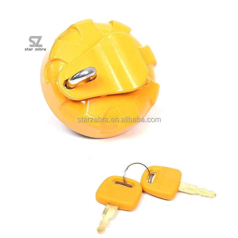 SH200 Anti-theft Fuel Cap Diesel Fuel Tank Cover for Yellow Excavator Sumitomo Excavator Yellow Sumitomo Engine Parts