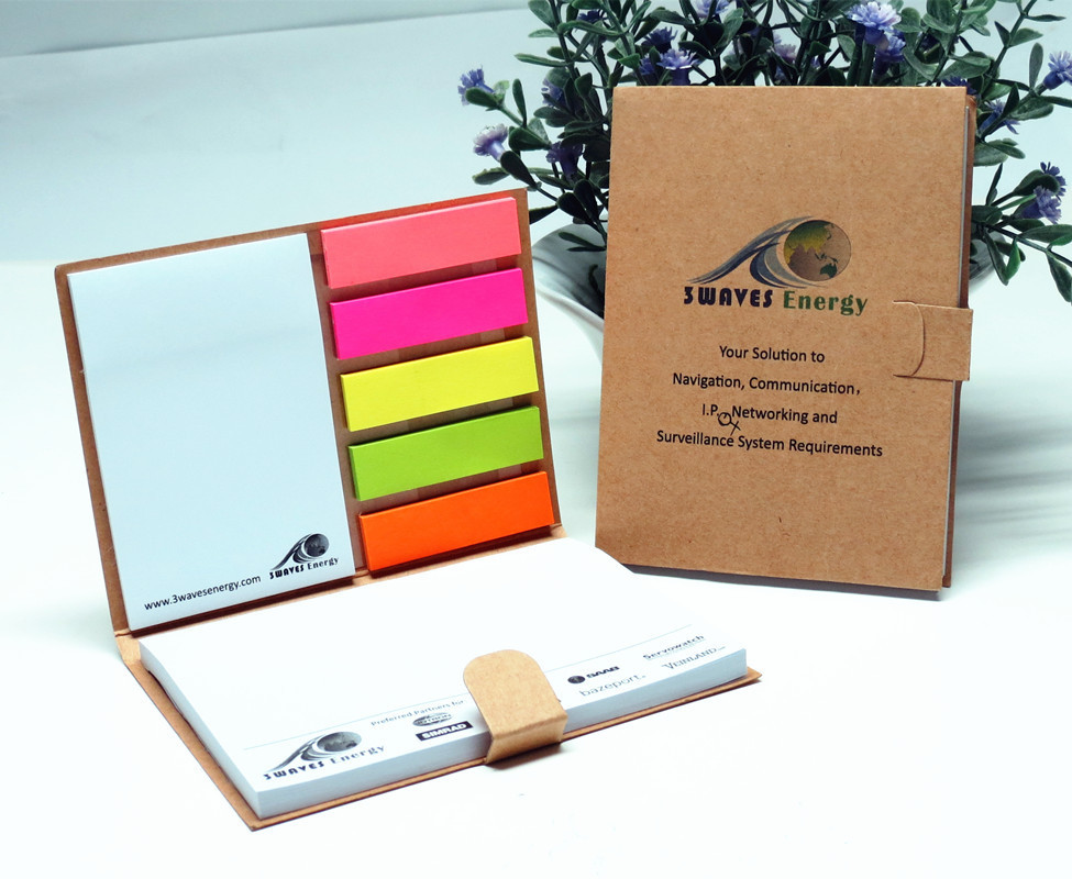 Note pad advertising pad 100X75mm with sticky note logo customized