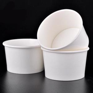 Quality Custom Colour Logo Disposable Cold Drink Virgin Paper 12oz Takeaway Salad Containers wholesale