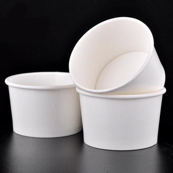 Custom Colour Logo Disposable Cold Drink Virgin Paper 12oz Takeaway Salad