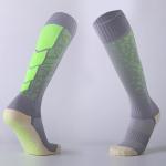 Fabric Soccer Grip Socks Soft Polyester fabric black football grip socks
