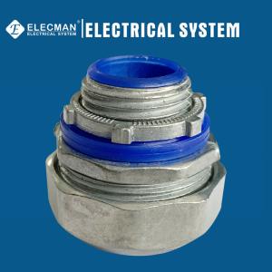 Quality 1/2 Inch Zinc Straight Liquid Tight Connector With Blue Insulator wholesale