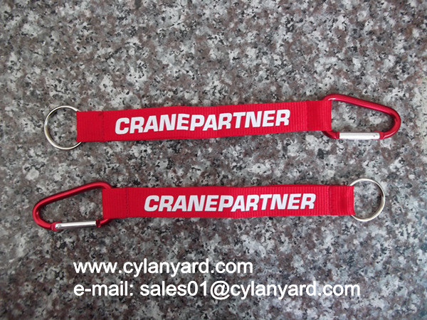Aluminum Carabiner mountaineer short strap lanyard
