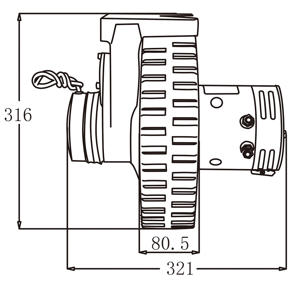 24V 1.2kw Drive Wheel Unit