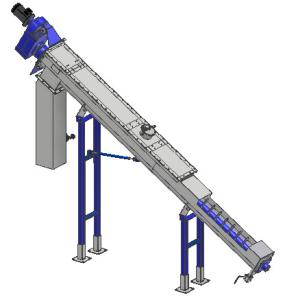 Quality 4800mm Length 3kw Stainless Steel Screw Conveyor wholesale