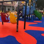 EPDM 8-15mm Rubber Mat Flooring For Playground Athletic Running Track