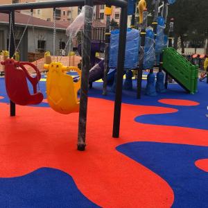 Quality EPDM 8-15mm Rubber Mat Flooring For Playground Athletic Running Track wholesale