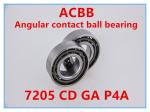 7205 CD GA P4A Angular Contact Ball Bearing