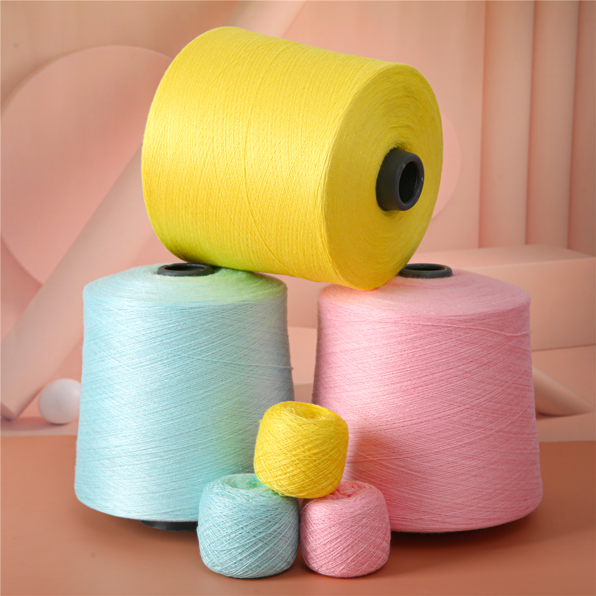 Nylon Blended Core Spun Yarn Recyclable Anti Pilling Anti Static