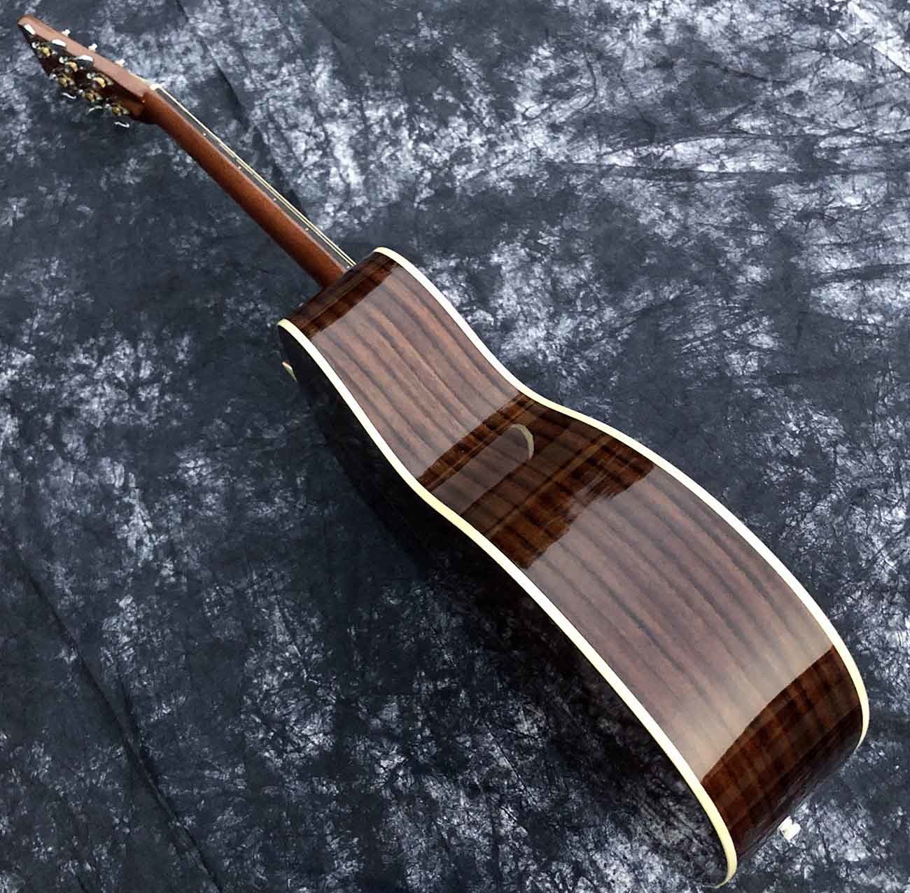 Custom Solid Sikta Spruce Top Rosewood Back Side OM Abalone Acoustic Guitar Herringbone Binding