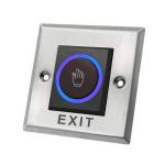Square Size 86*86mm Stainless Steel Touchless Infrared Exit Button with LED