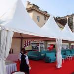 Aluminum Frame Waterproof Outdoor Pagoda Tent 12m Dia For Wedding Party Event