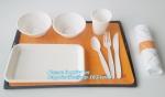 Corn starch Bio-based Disposable Lunch box, Corn Starch Disposable Food