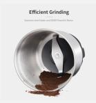 Grey Electric Coffee Grinder SS304 150W Handheld Coffee Bean Grinder