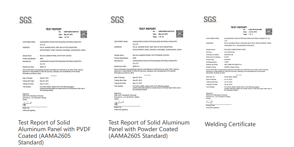 Interior Decoration 800*800mm Aluminum Cladding Panel 4.5MM Weather Resistance