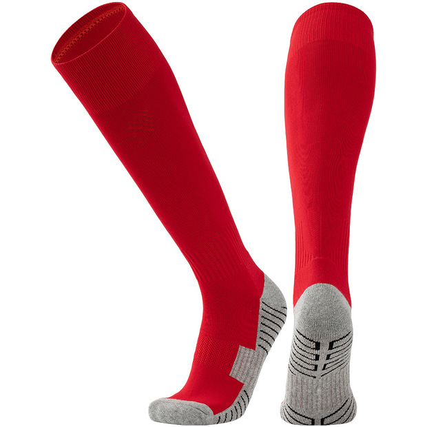 Custom Logo Compression Knee High Soccer Socks for Regular Style Non-Slip Football