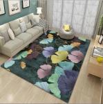 Colorful Maple Leaf Patterned Carpet For Household Bedroom Living Room