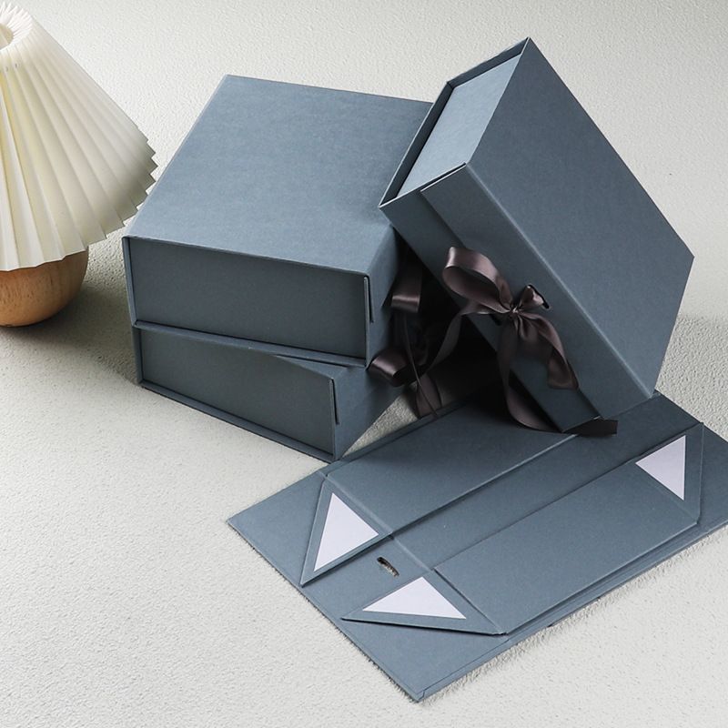 Custom Logo Printing Cardboard Wig Hair Packaging Magnetic Box, China Manufacturer Wholesale Paper Gift Box with Ribbon