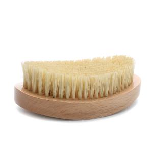 Quality Abeis 360 Wave Bruhs Organic Sisal Natural Boar Bristle With Curved Wooden Handle wholesale