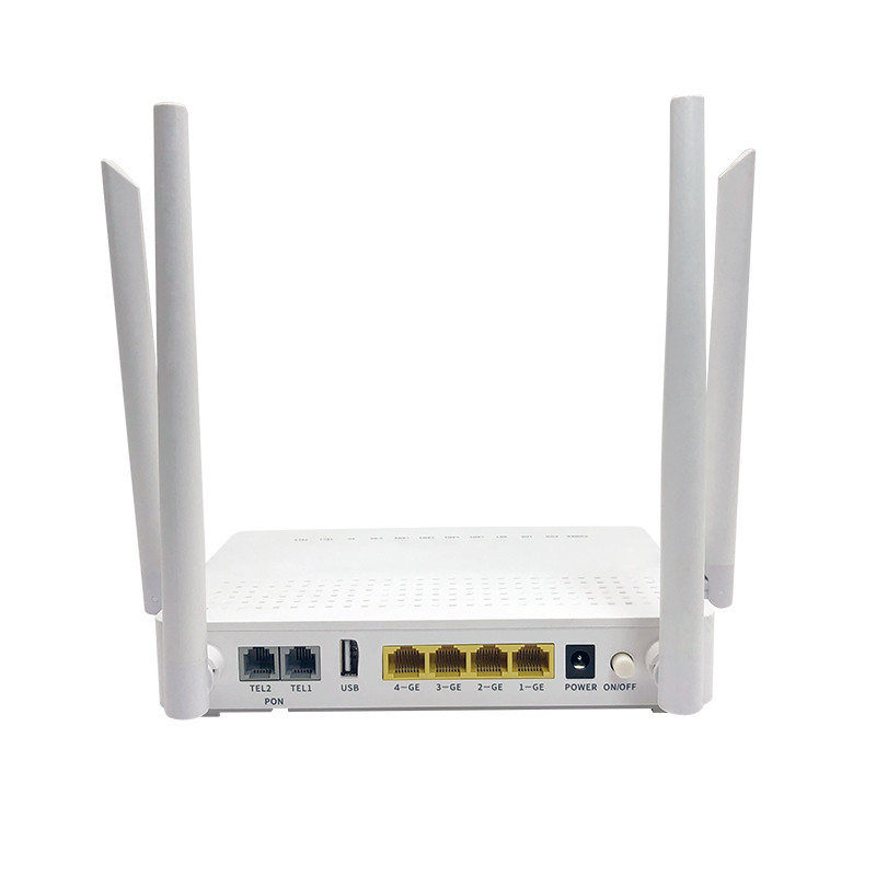 MU MIMO GPON ONT 4GE 5dBi Ac2100 WiFi 5 GPON ONU 4 External Antenna