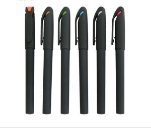 Quality black color cap style office writing gel ink pen, office signature ball point pen wholesale