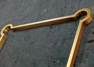 Quality Art Brass Frame , Antique Style Pure Brass Inlay The Woodworking wholesale