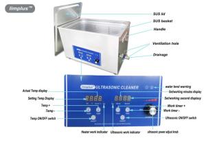 Quality Heated Digital Ultrasonic Jewelry Cleaner 15L For Jewelry Cleaning wholesale