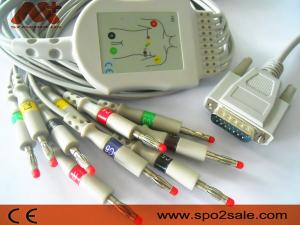 Quality BA-902D EKG Cable 15 Pin Nihon Kohden Ecg Cable Direct Connect wholesale
