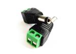 Solar System CCTV Cable Accessories RG59 2.1mm Male Power Plug With Screw