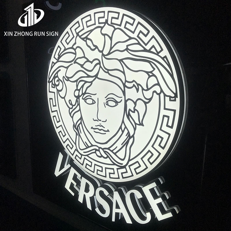 Customized Acrylic Led Light Signage Board Metal Lighted Light Box Sign