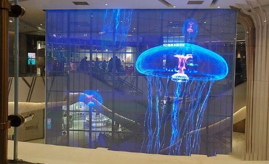 SMD2020 Transparent Glass Led Display 1/ 16scan