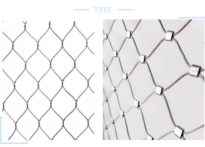 25mm Black Oxide Wire Rope Mesh Inox Webnet For Fence Customized