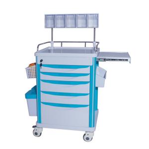 Quality CE Certified Four Wheel Plastic Hospital Emergency Trolley wholesale