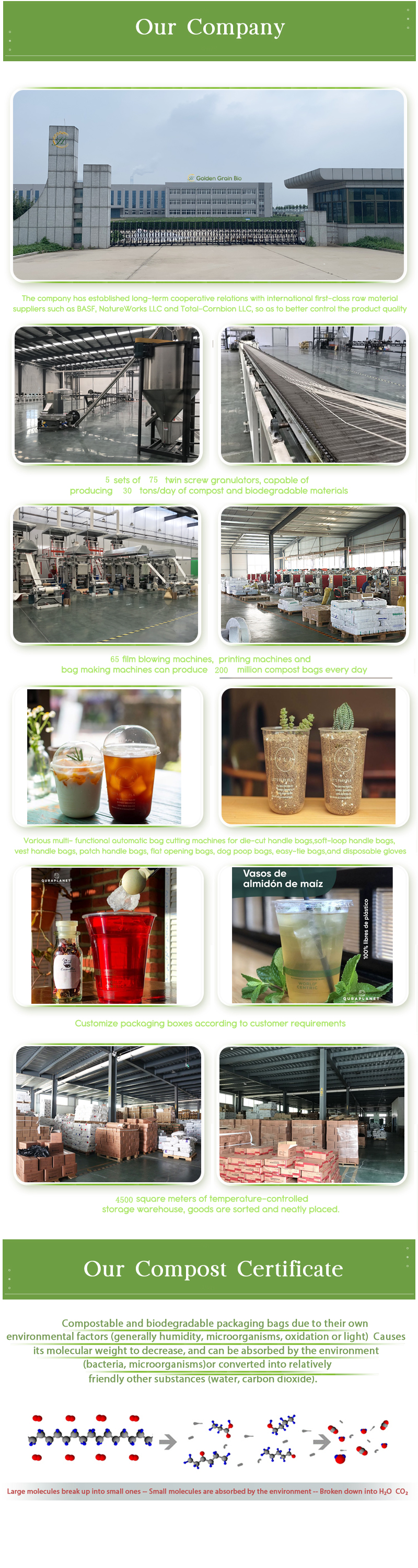 OEM Clear Sustainable Coffee Cups Bio Plastic Cup In Bulk