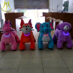 Quality Hansel coin operated kids rides for sale australia and plush kids animal bikes for rent with plush motorized animal sale wholesale