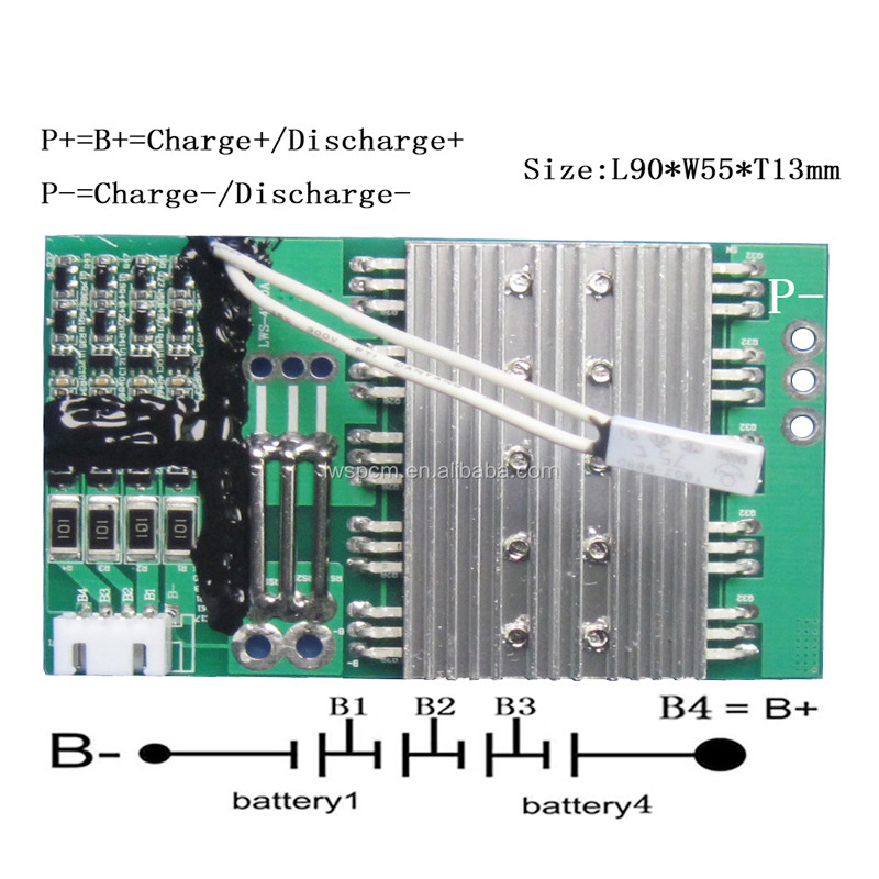 12v Lifepo4 Active Balance BMS Smart 4s 10A 20A double layer