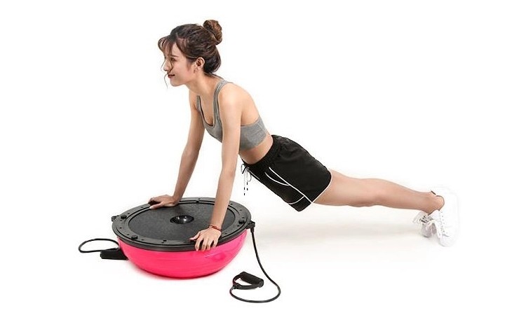 Light Weight Balance Trainer Half Ball , Half Yoga Ball With Anti Burst Air Pump