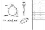 Wholesale Moissanite Jewelry 925 Sterling Silver Custom Moissanite Ring