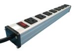 American Metal 8 Outlet Heavy Duty Power Strip , Multiple Power Outlet 125V 15A