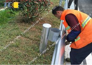 Quality ISO9001 RMS Approved Safety Barriers , Wave Metal Highway Barriers On Roads wholesale