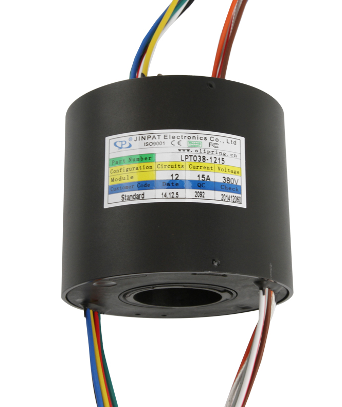 Through Hole Hollow Slip Ring Precious Metal Contact Material Easy To Install