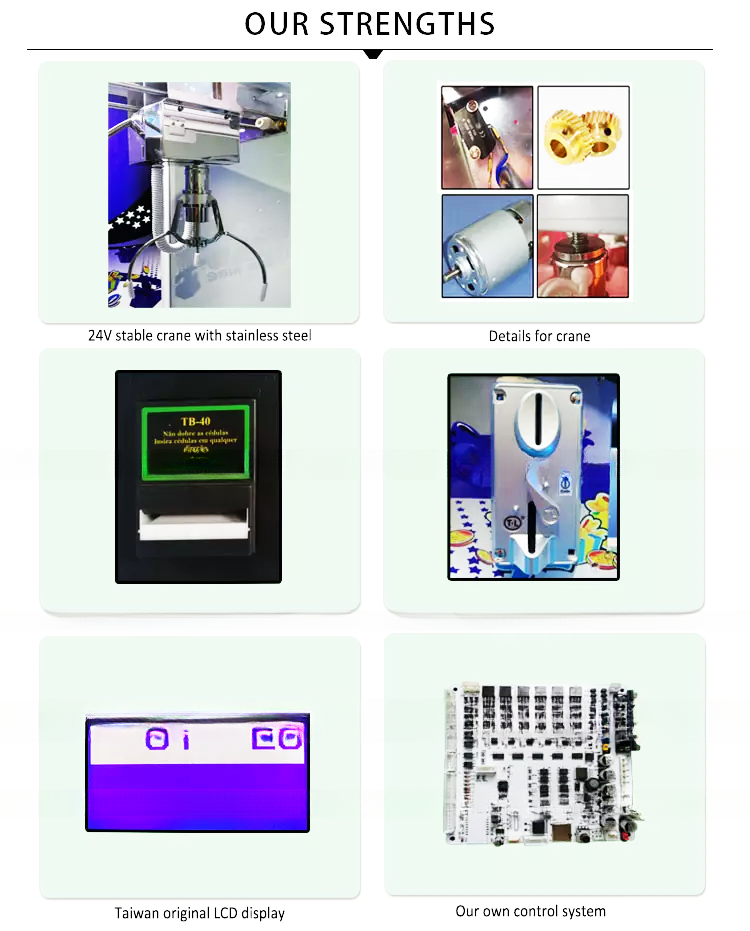 Dreamland High Value Personalized Custom Claw Doll Machine Crane Toy Game Arcade Machines For Shopping Mall