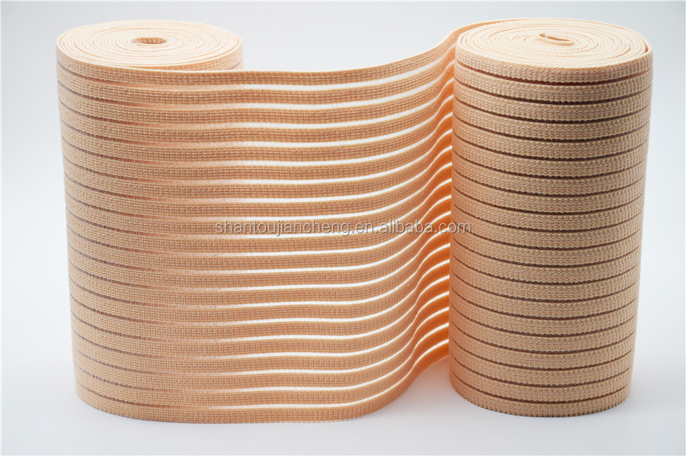 115mm polyester webbing spandex cotton elastic band fish silk elastic band for sticky abdominal band
