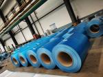 Blue AFP Anti-Finger Print Aluzinc Steel Galvalume Steel Coil 55% Aluminum Zinc