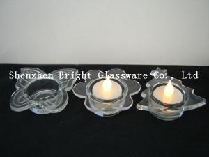 Quality different shape glass candle holder for decoration wholesale