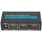 10.2Gbps 340Mhz 30HZ 4K X 2K 2x1 HDMI Switcher