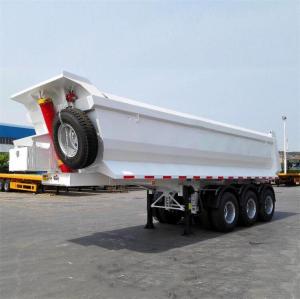 Quality Bulkhead End Dump Detachable FUWA Grain Tipper Trailer wholesale