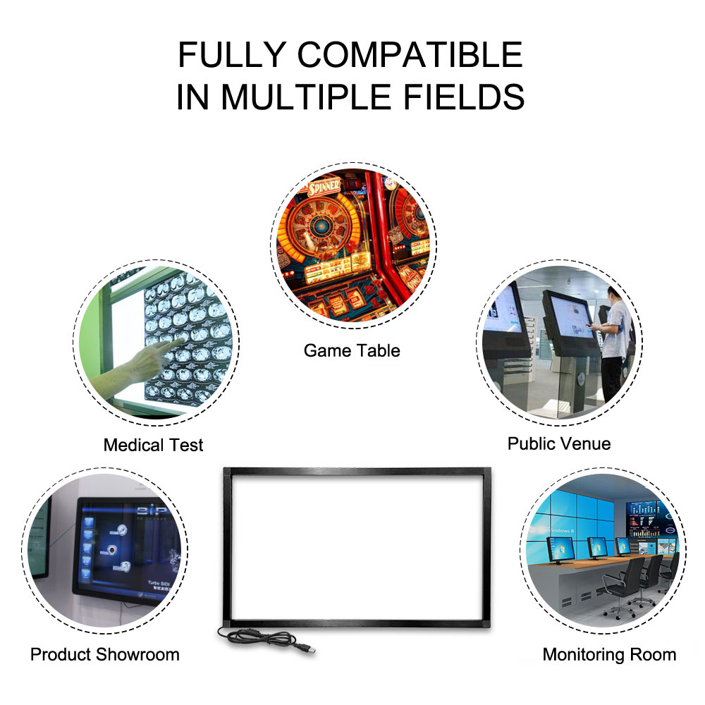 YCLTOUCH 42 inch infrared multi touch screen frame with 20 touch points