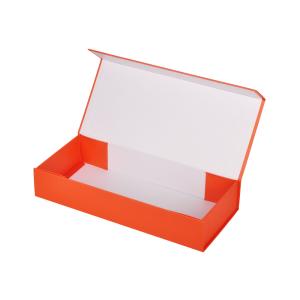 Quality Paperboard Orange Magnetic Gift Box Wine Bottle Packaging Foldable wholesale
